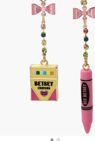 Betsey Johnson crayon mismatched NWT - Picture 3 of 4